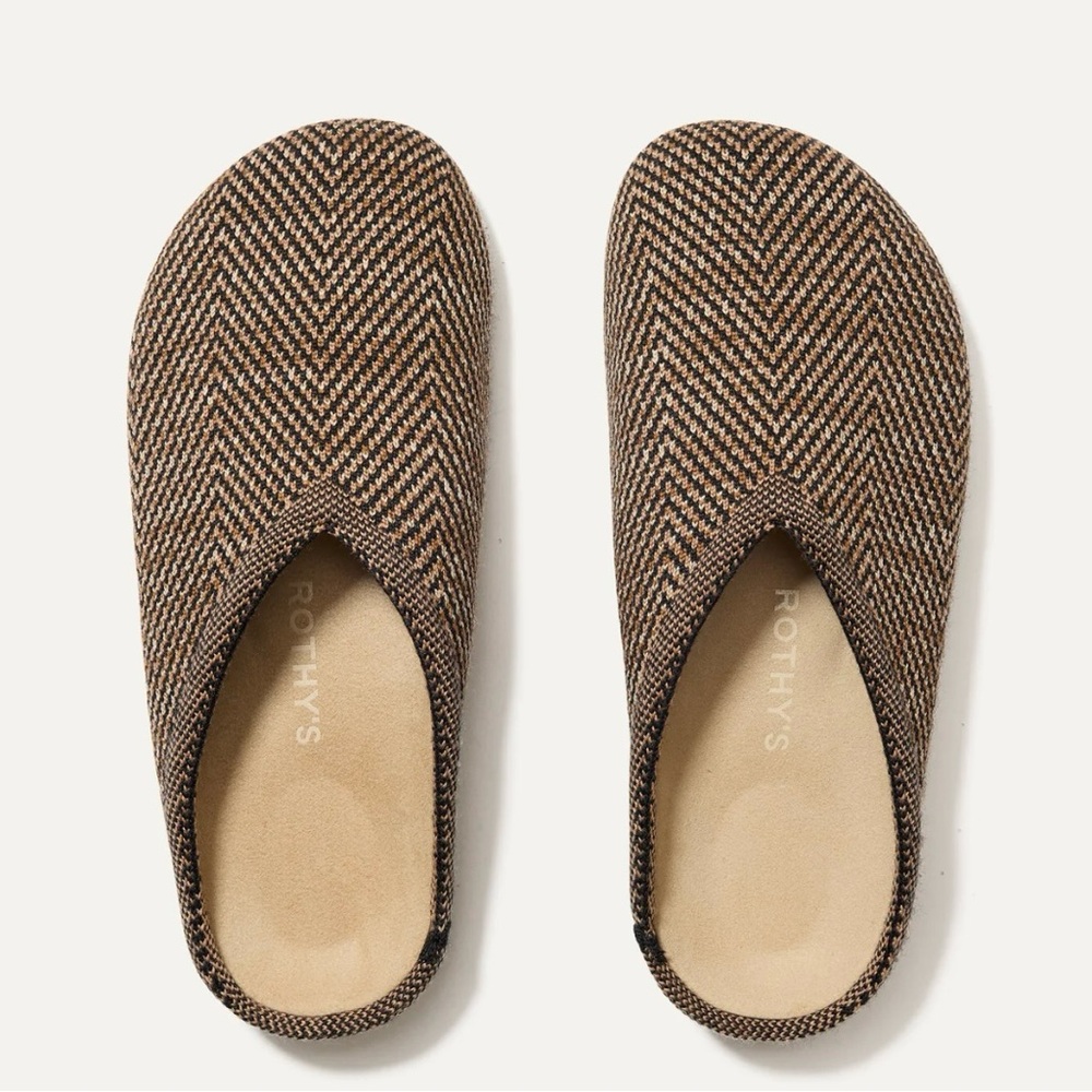 Rothy's Casual Clog in Spice Herringbone